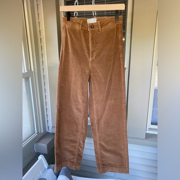 Everlane, Corduroy, Wide Leg Pant in Toasted Coconut! - Picture 3 of 10